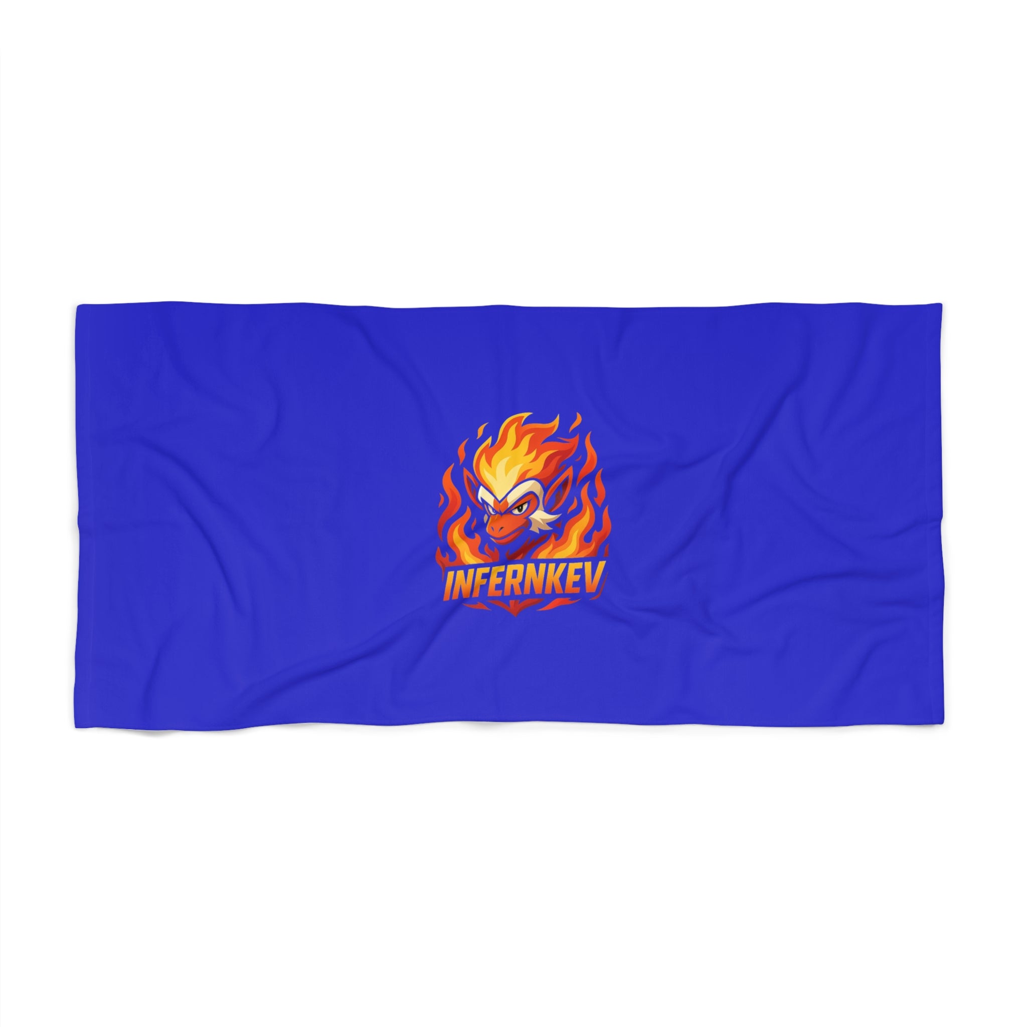'INFERNKEV' Royal Blue Beach Towel