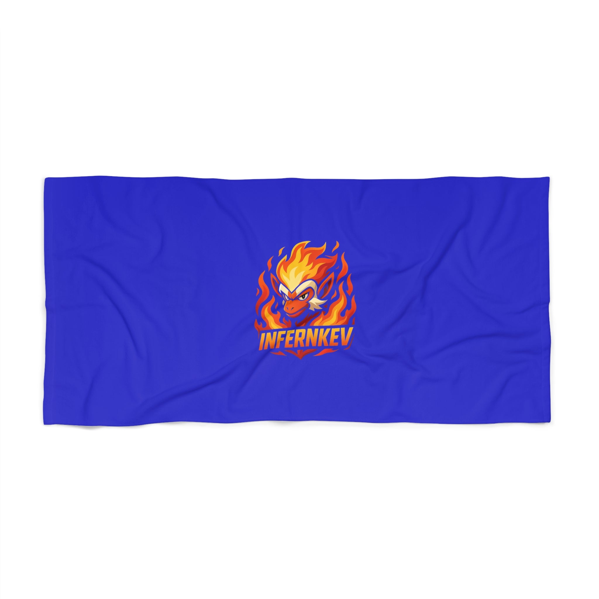 'INFERNKEV' Royal Blue Beach Towel